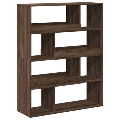 Bookcase Brown Oak 100x33x125.5 cm Engineered Wood