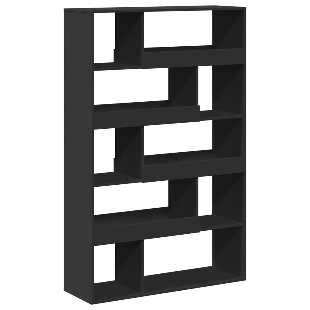 Bookcase Black 100x33x156.5 cm Engineered Wood