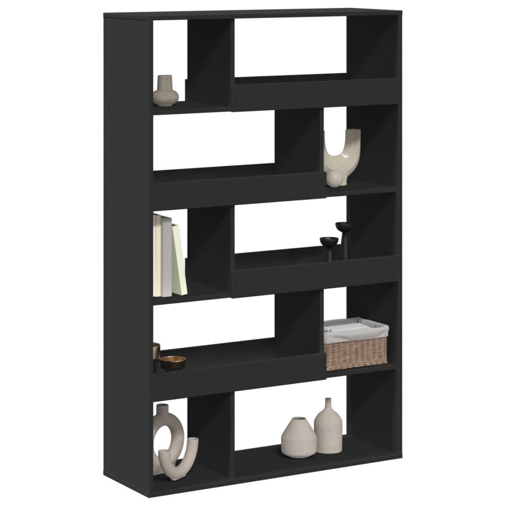 Bookcase Black 100x33x156.5 cm Engineered Wood