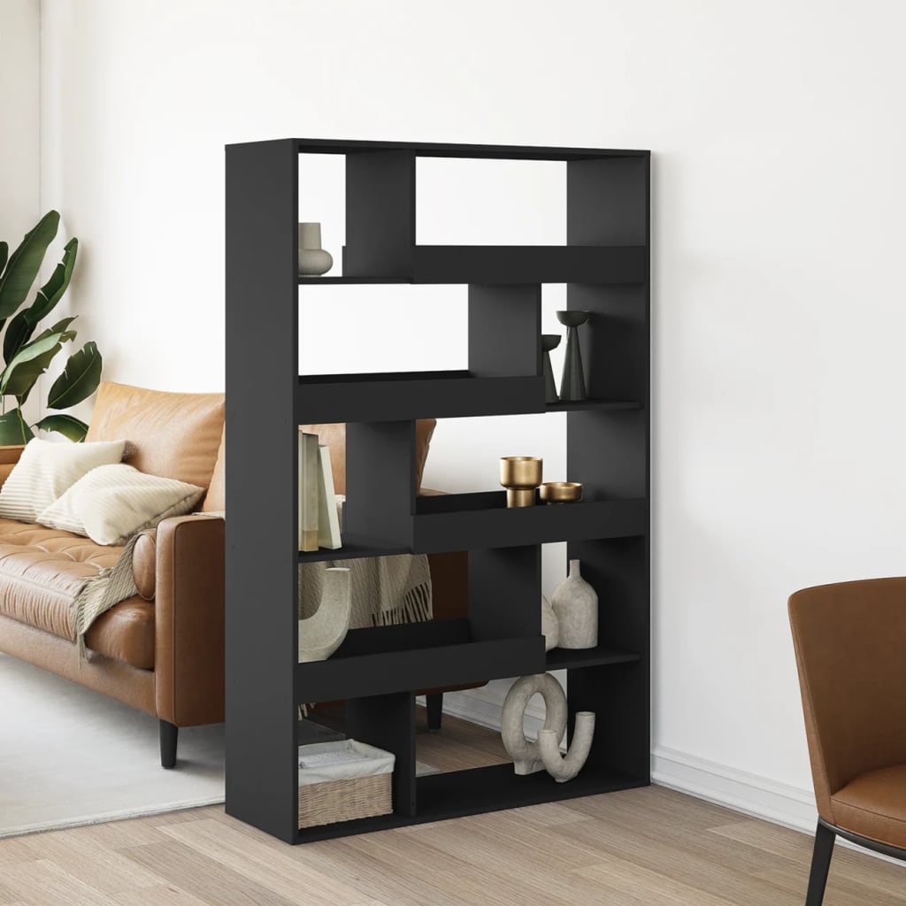 Bookcase Black 100x33x156.5 cm Engineered Wood