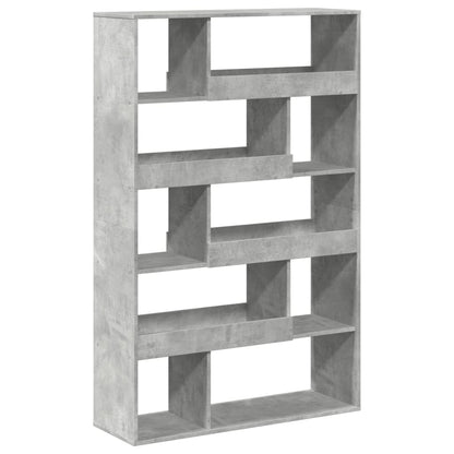 Bookcase Concrete Grey 100x33x156.5 cm Engineered Wood