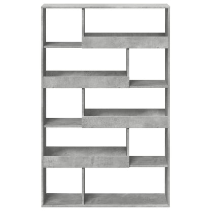 Bookcase Concrete Grey 100x33x156.5 cm Engineered Wood