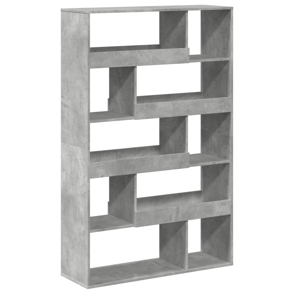 Bookcase Concrete Grey 100x33x156.5 cm Engineered Wood