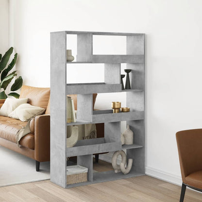 Bookcase Concrete Grey 100x33x156.5 cm Engineered Wood