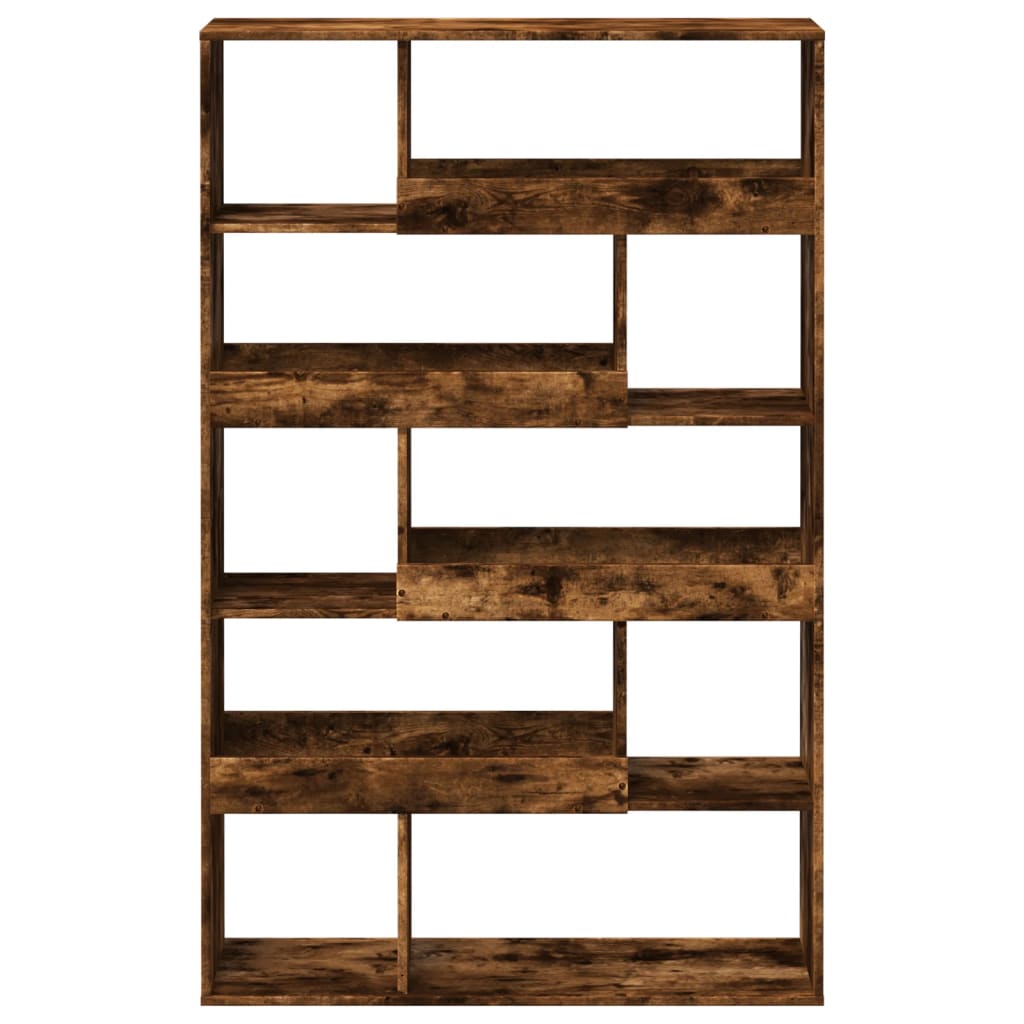 Bookcase Smoked Oak100x33x156.5 cm Engineered Wood