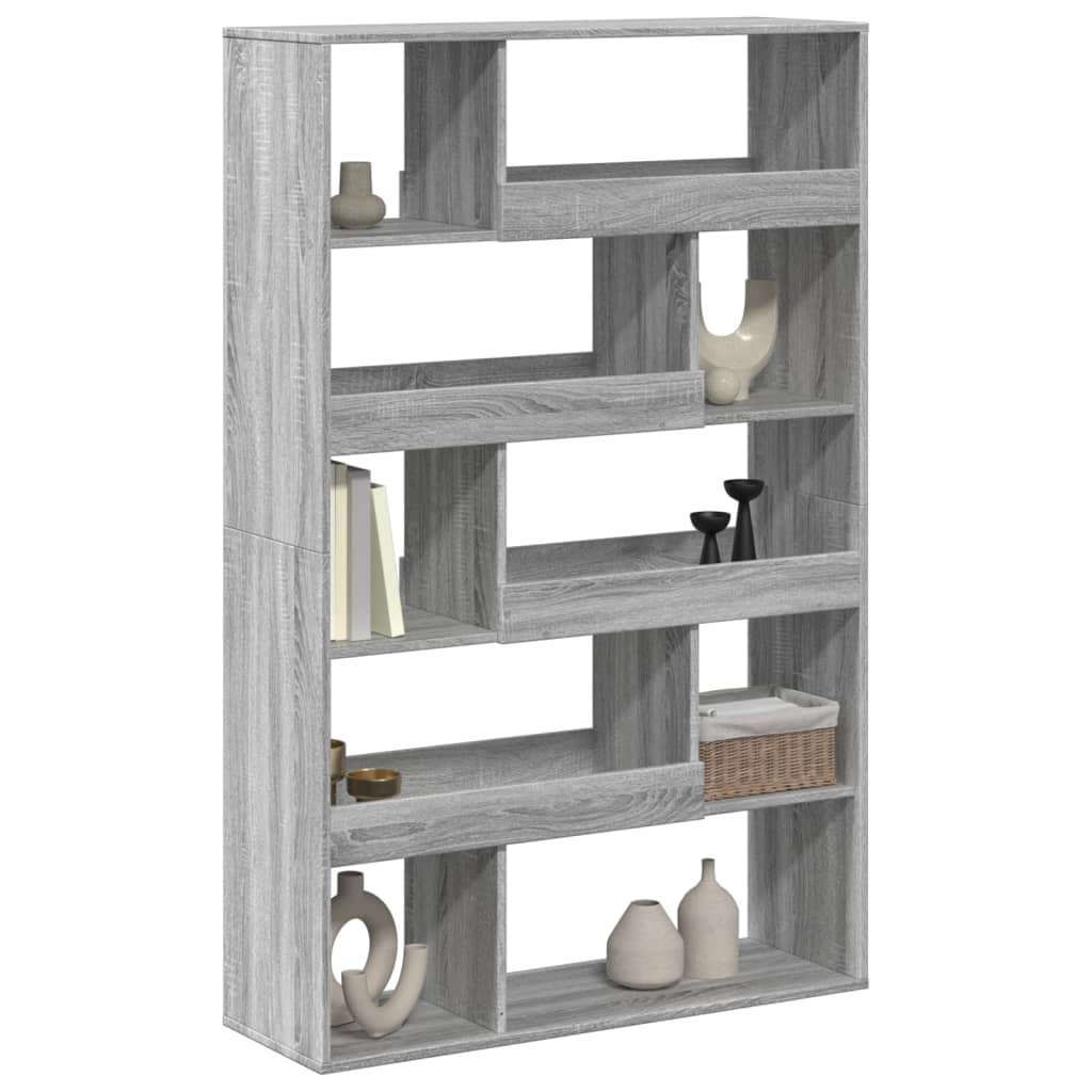 Bookcase Grey Sonoma 100x33x156.5 cm Engineered Wood