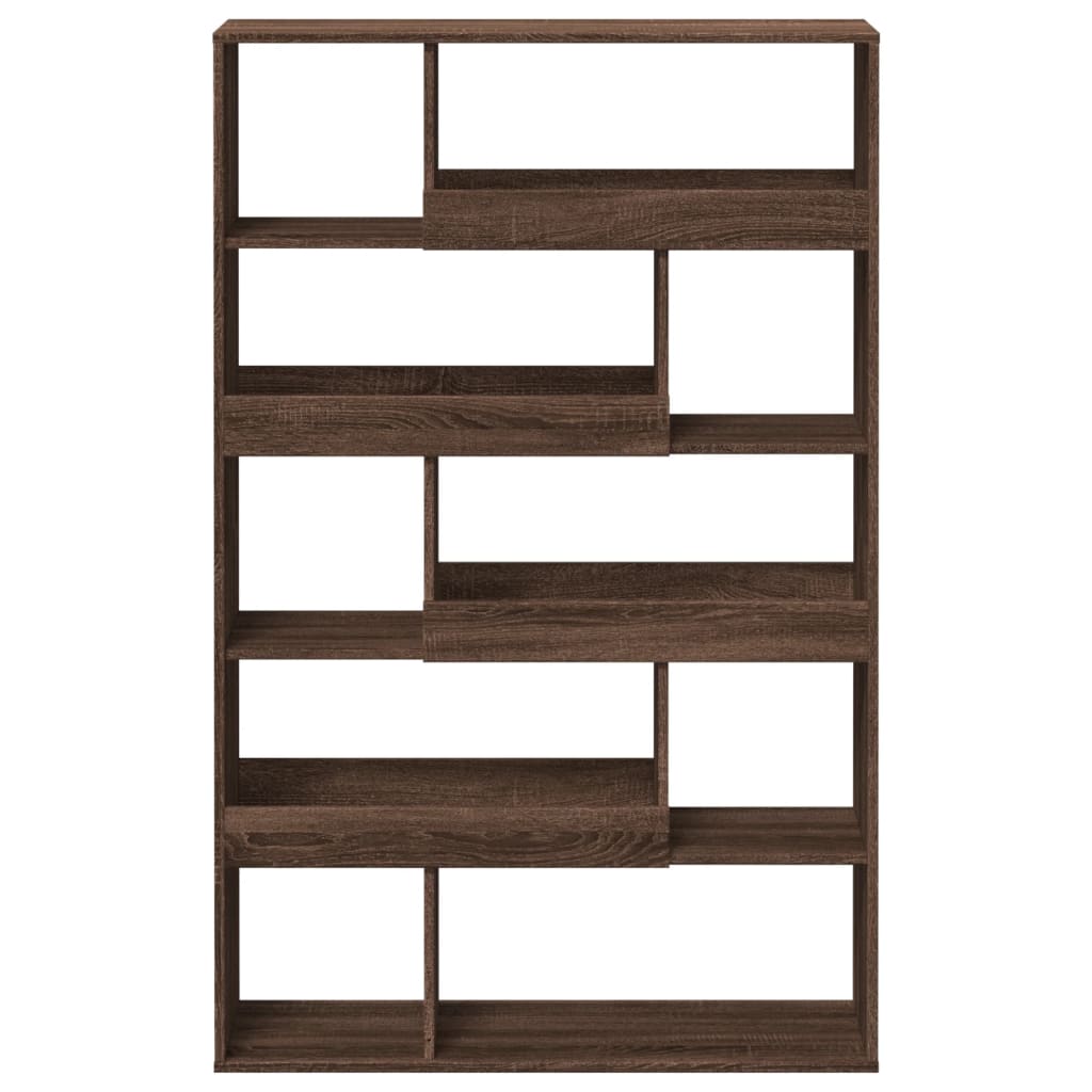 Bookcase Brown Oak 100x33x156.5 cm Engineered Wood