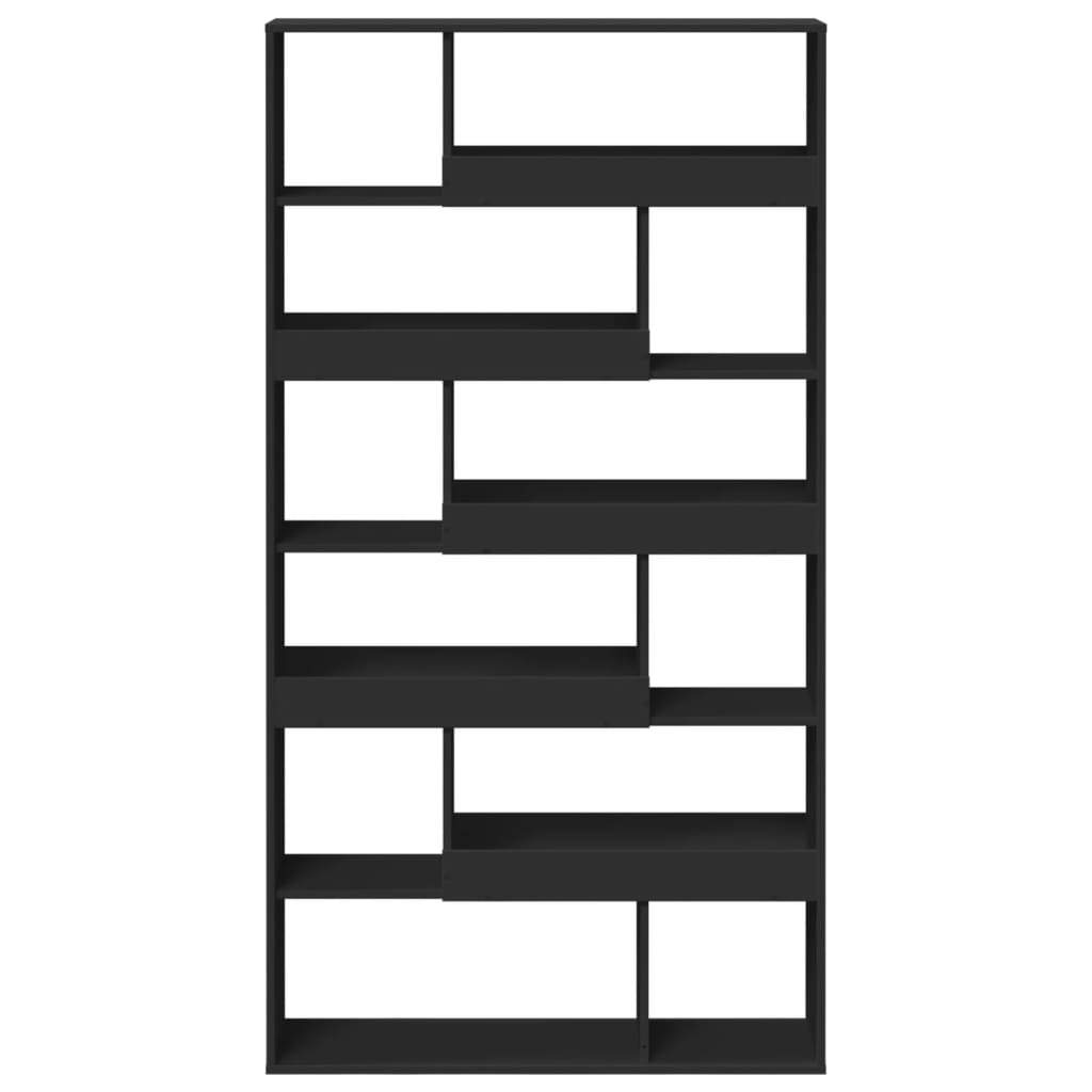 Bookcase Black 100x33x187.5 cm Engineered Wood