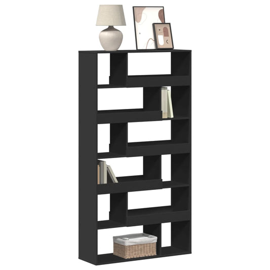 Bookcase Black 100x33x187.5 cm Engineered Wood