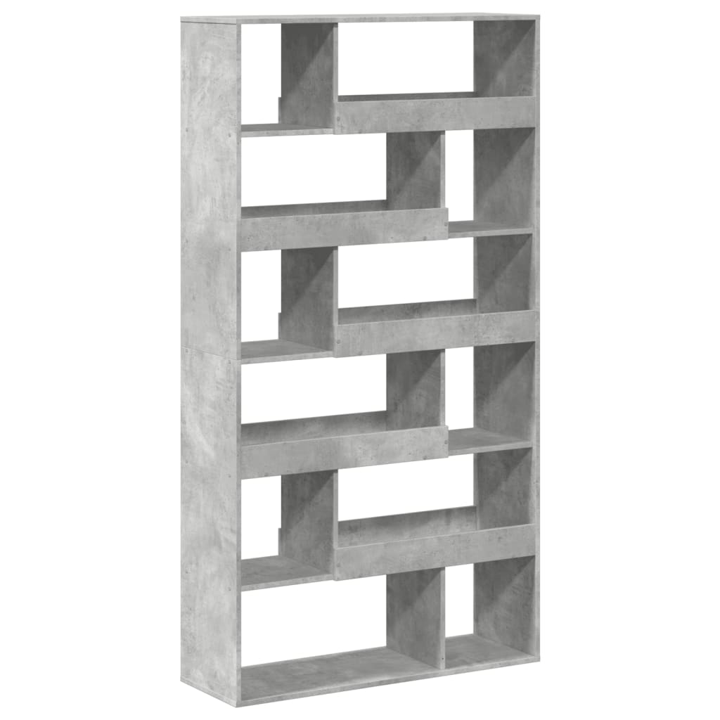 Bookcase Concrete Grey 100x33x187.5 cm Engineered Wood