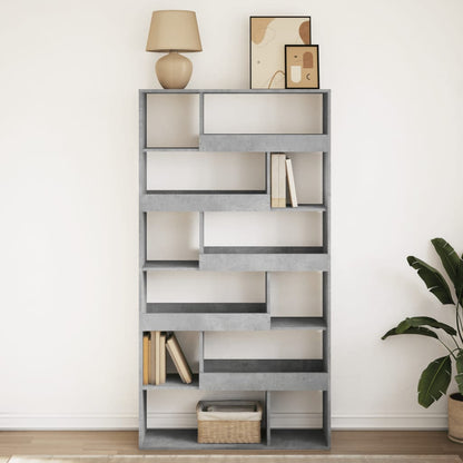 Bookcase Concrete Grey 100x33x187.5 cm Engineered Wood