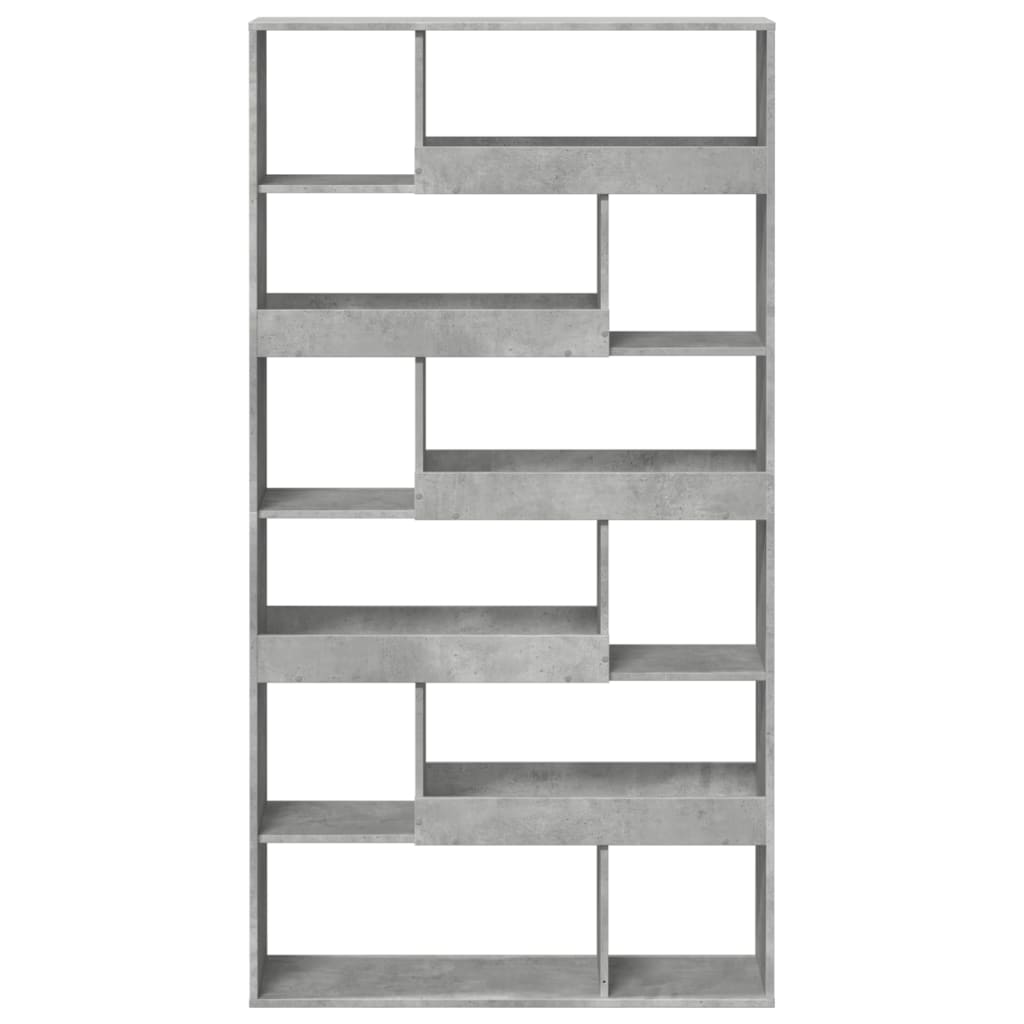 Bookcase Concrete Grey 100x33x187.5 cm Engineered Wood