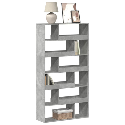 Bookcase Concrete Grey 100x33x187.5 cm Engineered Wood