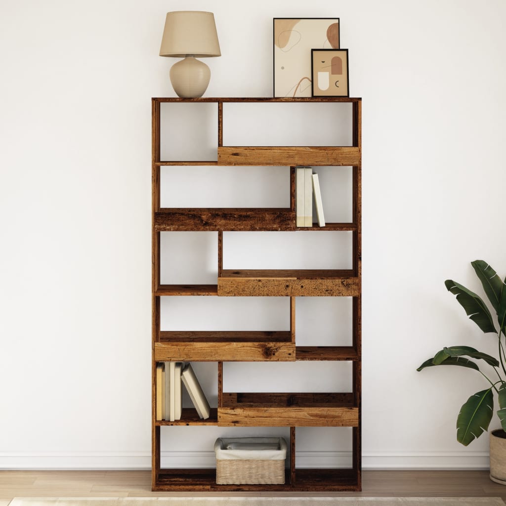 Bookcase Old Wood 100x33x187.5 cm Engineered Wood