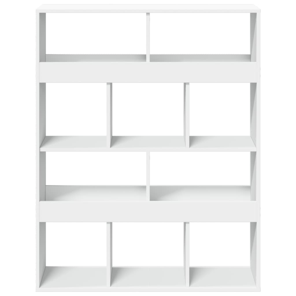 Bookcase White 100x33x125.5 cm Engineered Wood