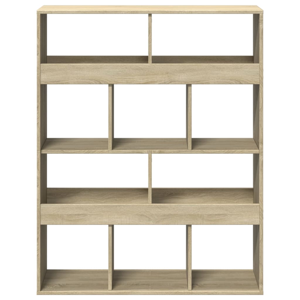 Bookcase Sonoma Oak 100x33x125.5 cm Engineered Wood