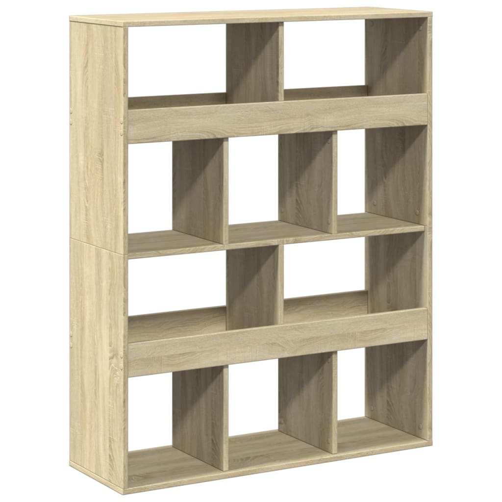 Bookcase Sonoma Oak 100x33x125.5 cm Engineered Wood