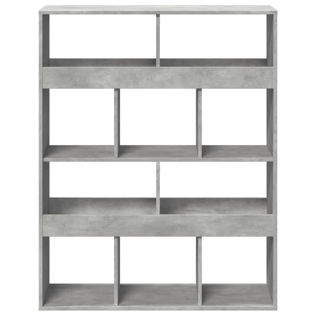 Bookcase Concrete Grey 100x33x125.5 cm Engineered Wood