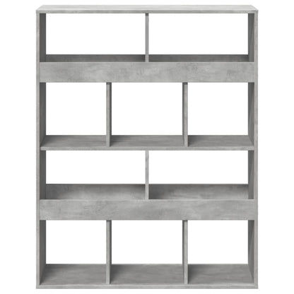 Bookcase Concrete Grey 100x33x125.5 cm Engineered Wood