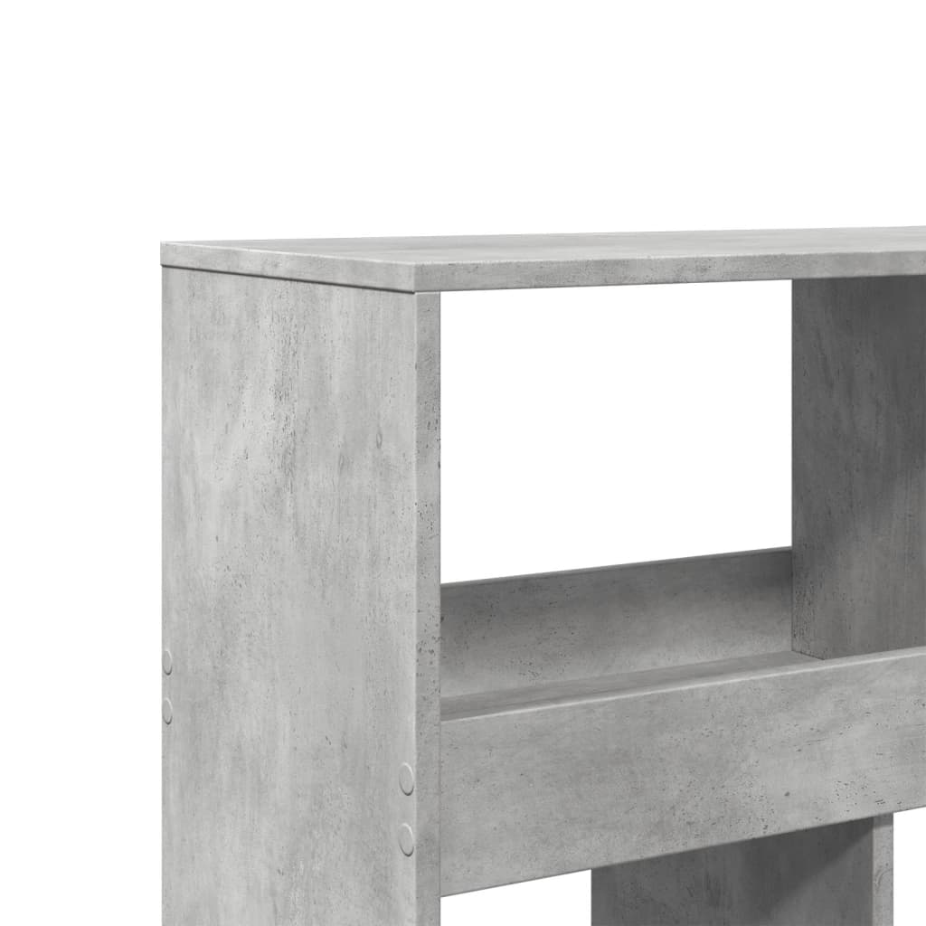 Bookcase Concrete Grey 100x33x125.5 cm Engineered Wood