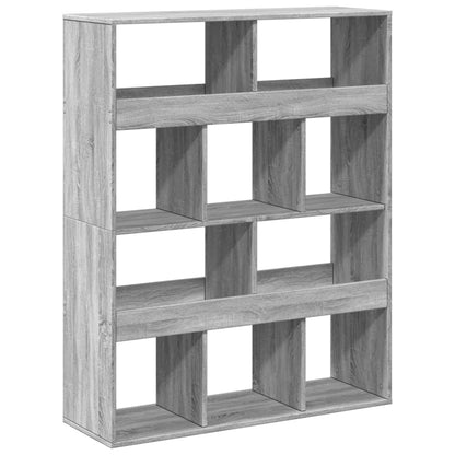 Bookcase Grey Sonoma 100x33x125.5 cm Engineered Wood