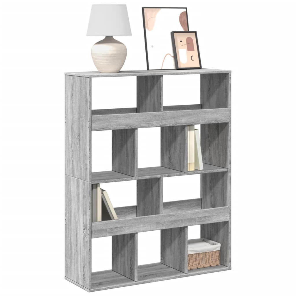 Bookcase Grey Sonoma 100x33x125.5 cm Engineered Wood