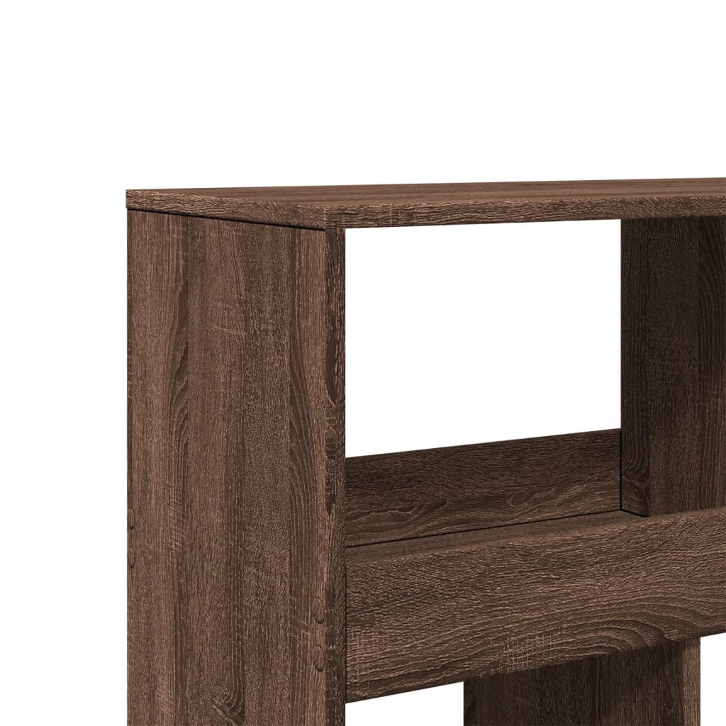 Bookcase Brown Oak 100x33x125.5 cm Engineered Wood