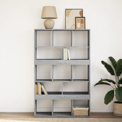 Bookcase Concrete Grey 100x33x156.5 cm Engineered Wood