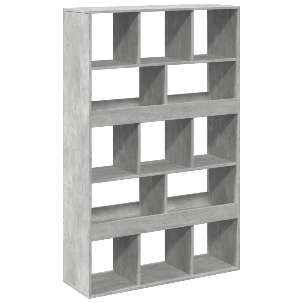 Bookcase Concrete Grey 100x33x156.5 cm Engineered Wood