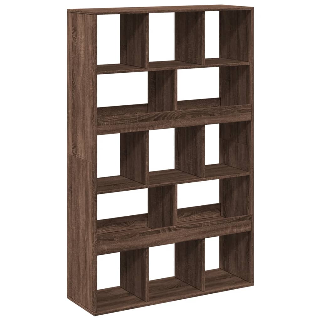 Bookcase Brown Oak 100x33x156.5 cm Engineered Wood