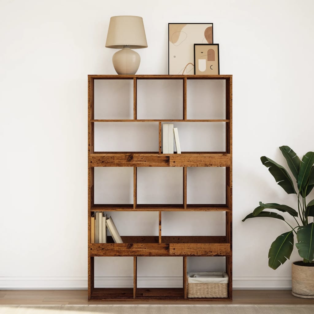 Bookcase Old Wood 100x33x156.5 cm Engineered Wood