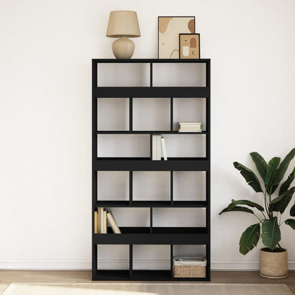 Bookcase Black 100x33x187.5 cm Engineered Wood