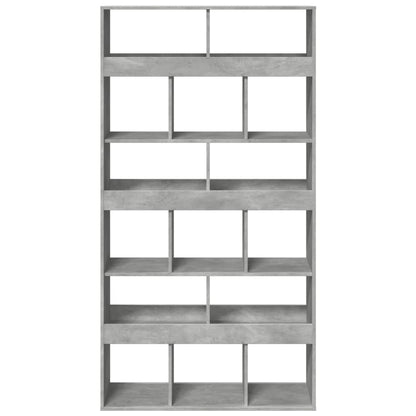 Bookcase Concrete Grey 100x33x187.5 cm Engineered Wood