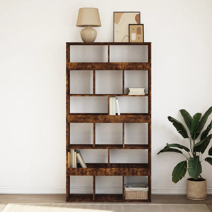 Bookcase Smoked Oak 100x33x187.5 cm Engineered Wood