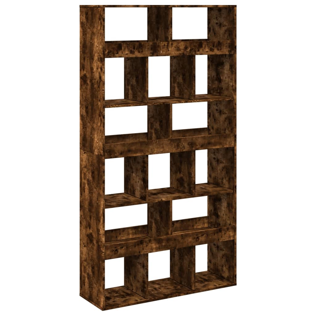 Bookcase Smoked Oak 100x33x187.5 cm Engineered Wood