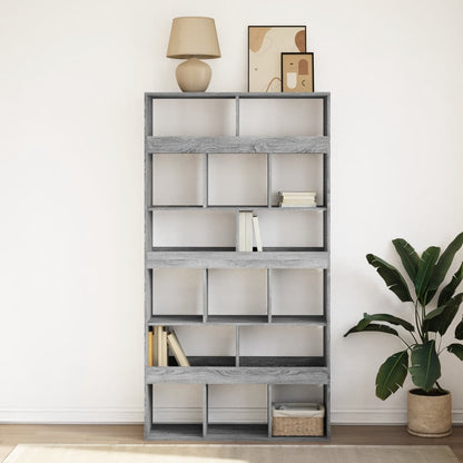 Bookcase Grey Sonoma 100x33x187.5 cm Engineered Wood