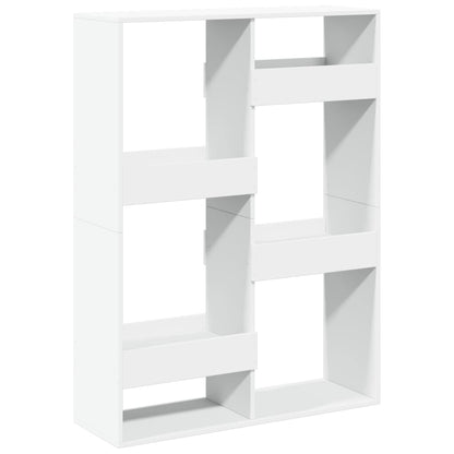 Bookcase White 100x33x135 cm Engineered Wood