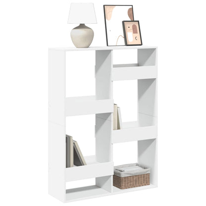 Bookcase White 100x33x135 cm Engineered Wood