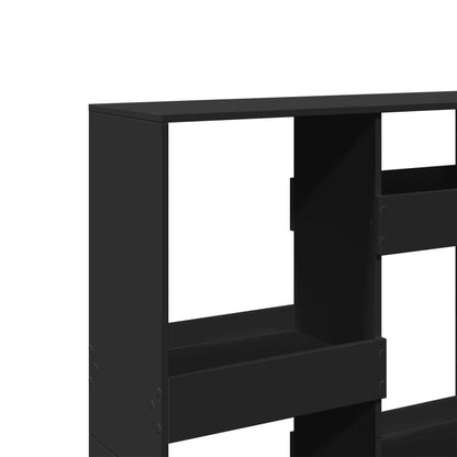 Bookcase Black 100x33x135 cm Engineered Wood