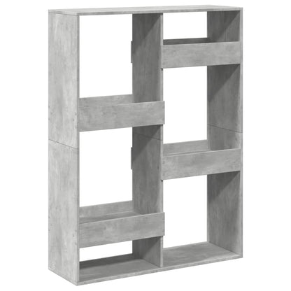 Bookcase Concrete Grey 100x33x135 cm Engineered Wood