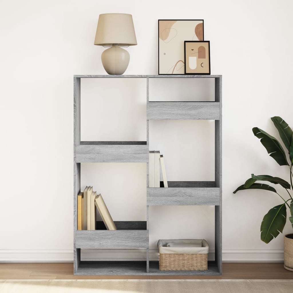 Bookcase Grey Sonoma 100x33x135 cm Engineered Wood