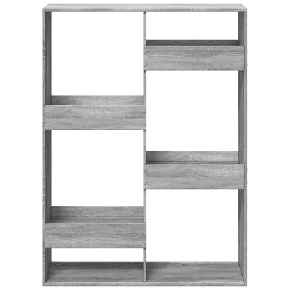 Bookcase Grey Sonoma 100x33x135 cm Engineered Wood