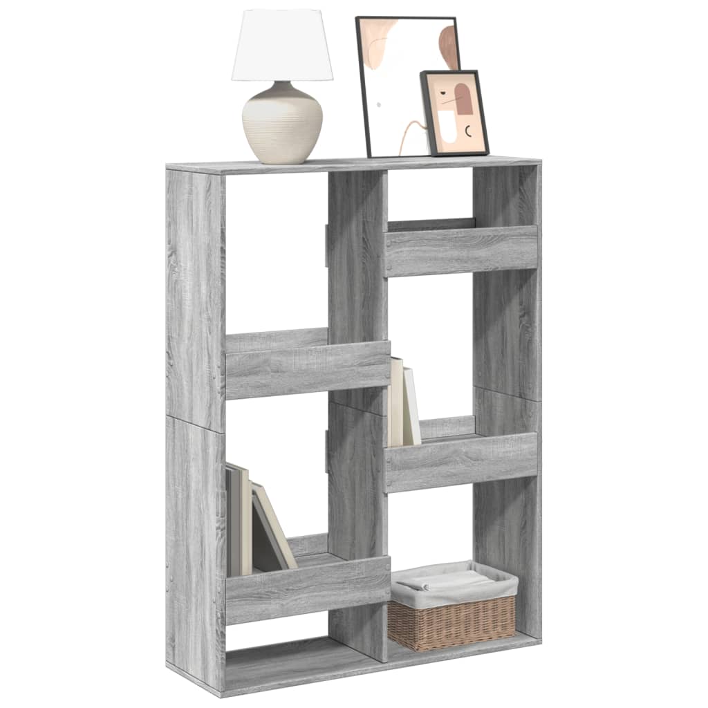 Bookcase Grey Sonoma 100x33x135 cm Engineered Wood