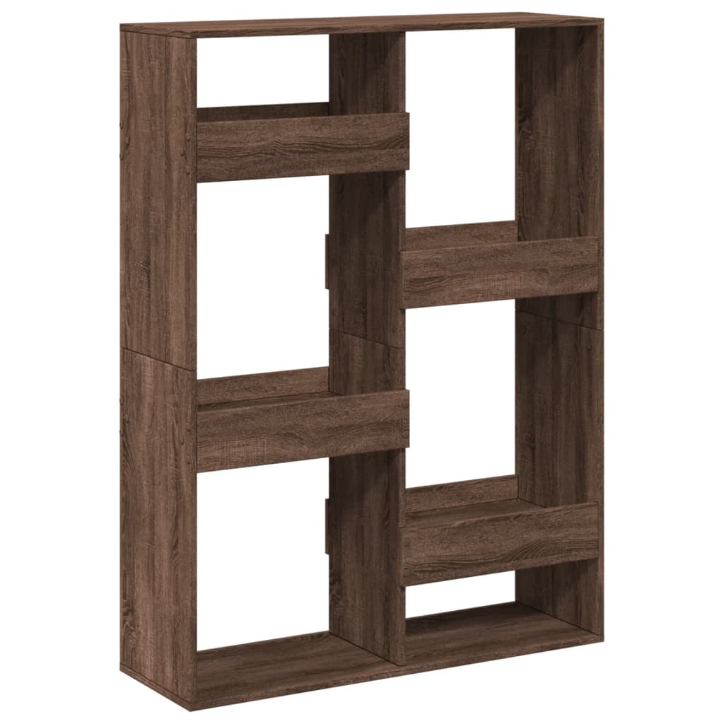 Bookcase Brown Oak 100x33x135 cm Engineered Wood