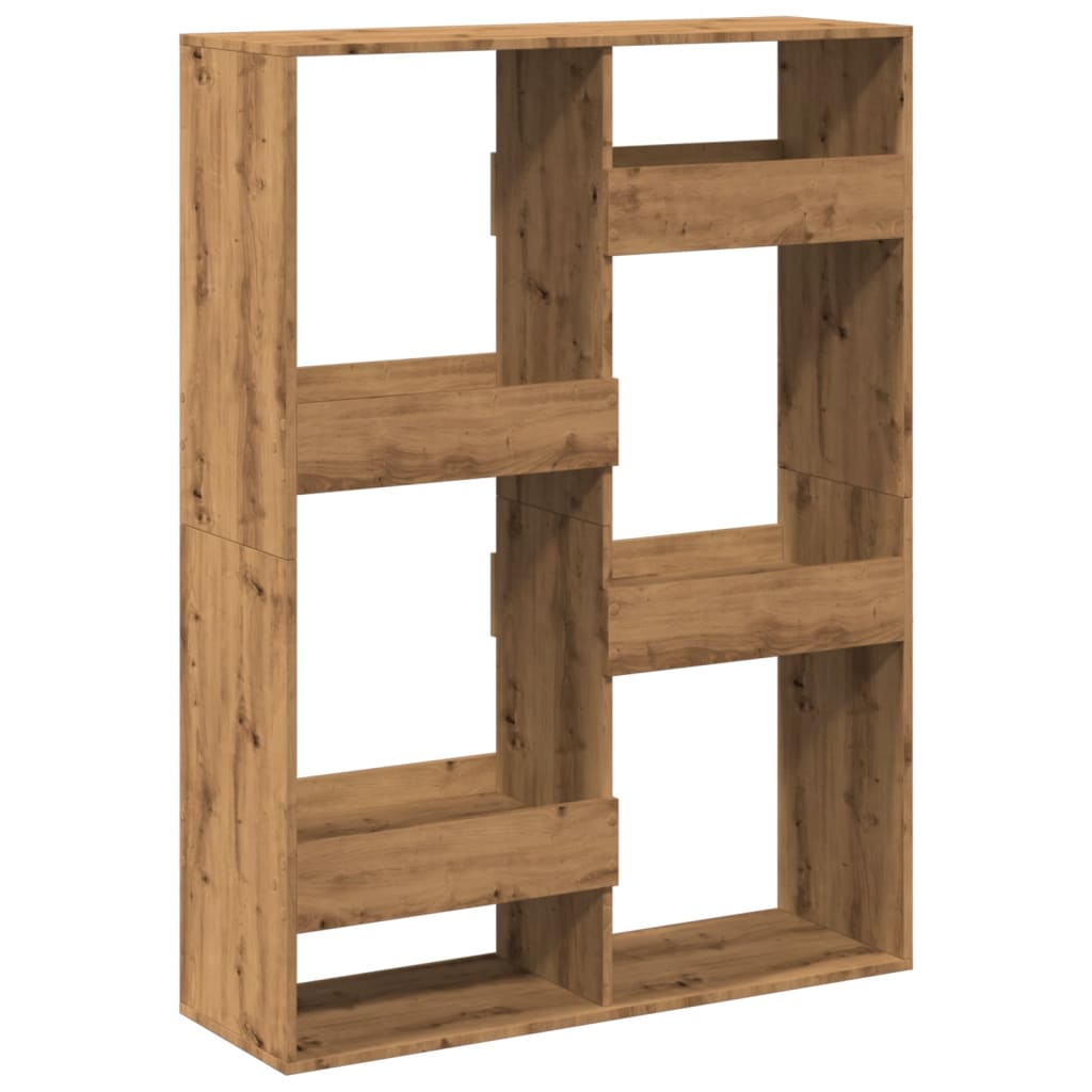 Bookcase Artisan Oak 100x33x135 cm Engineered Wood