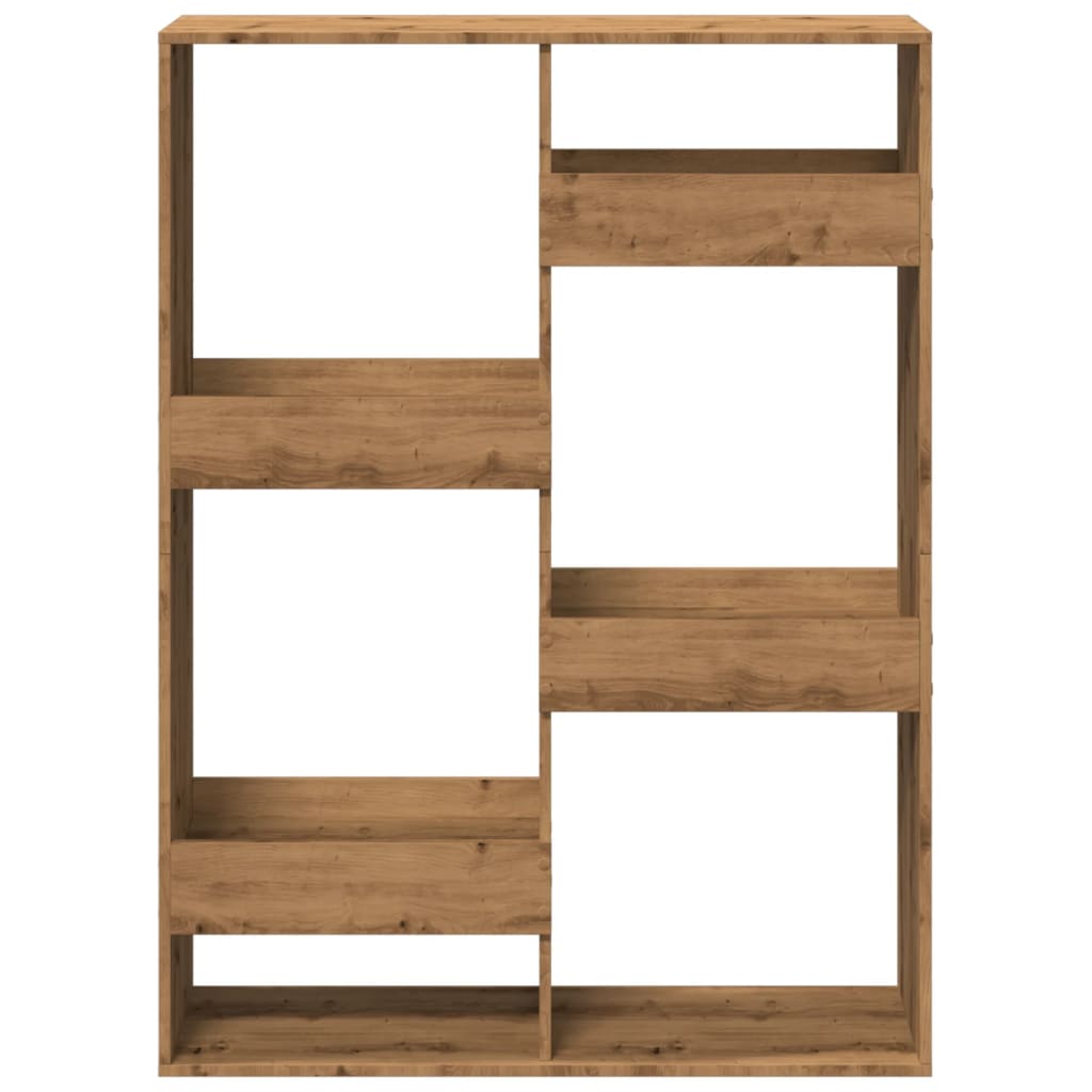 Bookcase Artisan Oak 100x33x135 cm Engineered Wood