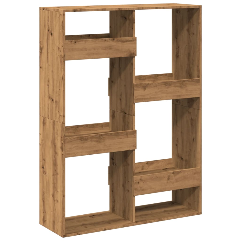 Bookcase Artisan Oak 100x33x135 cm Engineered Wood