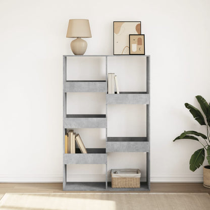 Bookcase Concrete Grey 100x33x155.5 cm Engineered Wood