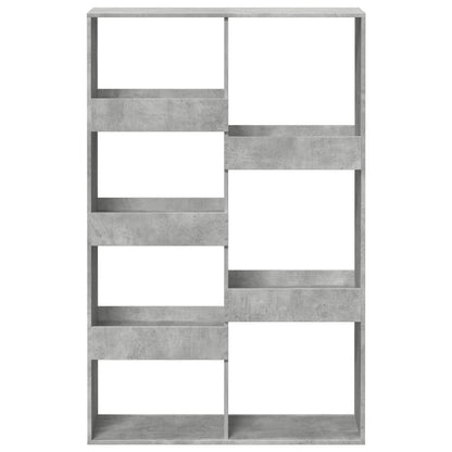 Bookcase Concrete Grey 100x33x155.5 cm Engineered Wood