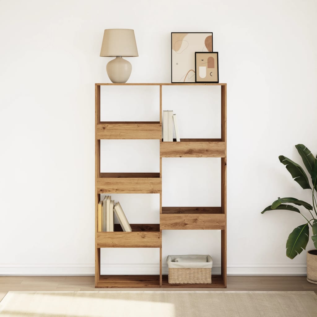 Bookcase Artisan Oak 100x33x155.5 cm Engineered Wood